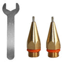 2Pcs 1Mm Aperture Diameter Hot Melt Glue Nozzle 1.0X40Mm Copper Nozzle With