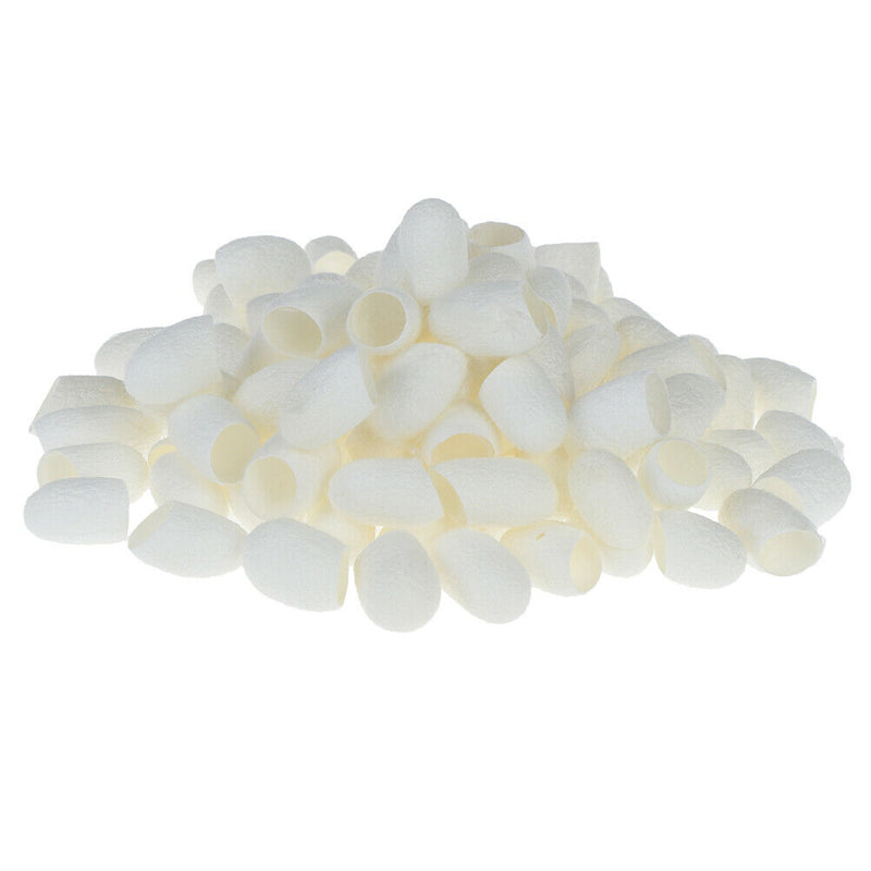 100Pc/set Natural Silk Cocoons Silkworm Balls Facial Skin Care Scrub Whiteni3C,