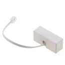 Two Way RJ11 US Telephone Plug to One US Socket Adapter Splitter Phone Line for
