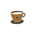 Coffee Pot Machine Brooches Enamel Badges Lapel Clothes Ornament (C1562-4) A