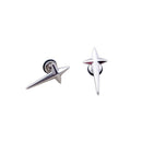 Fashion Unisex Non-allergic Stainless Steel Cross Earrings Ear Studs Jewelry