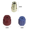 Car A/C R-12 to R-134a Retrofit Conversion Adapter Kit with 7/16 3/8 Valves A