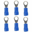 25pcs Insulated Crimp Ring Terminal Wire Connector 16-14AWG M5