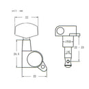 Acoustic Guitar Tuners, Tuning Key Pegs/Machine Heads for Acoustic Guitar with