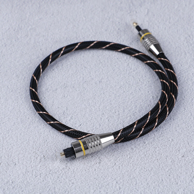 Toslink to plug 3.5mm digital optical audio cable spdif fiber round squareEH BX