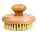 2 Pieces Natural Round Body Brush Keratin Calluses Remover Scrubbing Brush