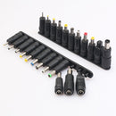 23PCS DC Female Jack to Multi Type Power Plug Connector Adapter 5.5 x 2.1mm Set