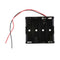 Black AA x 4 Open Battery Holder Box With 15cm Wires JR