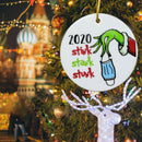 Christmas 2020 Stink Stank Stunk Quarantine Ornament X-mas Tree Hanging Decor