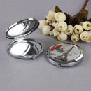 Woman makeup compact pocket tower mirrors portable double-side folding mirror SP