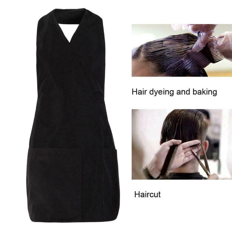 Pro V-Neck 3pockets Hairdressing Wraps Barber Aprons Hair Styling Tools SN9F