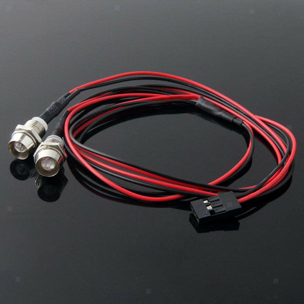 2pc For RC 1:10 On-Road Car LED Night 5mm headlamps headlights LED light RED