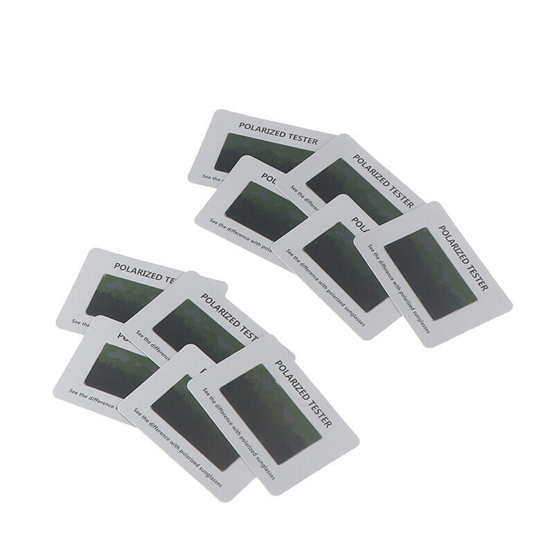 10Pcs Anti Blue Light Purple Test Card Glasses Reusable Polarized Vision T Nw