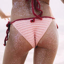 Women Swimsuit knitting bikini set Brazilian Swimwear Push up Bathing suit