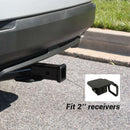 2 Inch Trailer Hitch Cover Plug Cap Rubber Fits 2 Inch Receivers Class 3 4  J8Z6