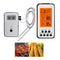 Instant Read Wireless Digital BBQ Meat Thermometer w/ Dual Probes Time Alarm