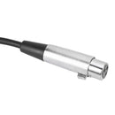 3pin XLR Female to 3.5mm TRS Male Cable Audio Adapter Cable Metal Connector A