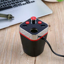 Multifunctional Bluetooth Car Cup Charger Cigarette Lighter 2-USB Port Red