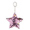 Colorful Sequins Keychain Star Shining Girl Backpack Jewelry Gifts (Pink) A