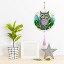 Owl DIY Diamond Painting Pink Tassels Special Shape Drill for Home Pendants