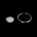 2Pcs Magic Ring and Chain Cool Magic Trick Props Metal Knot Ring On Chain 3c