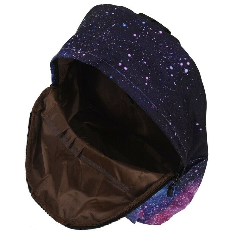 Women Canvas Backpack Stylish Galaxy Star Universe Space Backpack Girls Sch J1B5