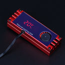 Temperature OLED Display M.2 2280 SSD Heatsinks Heat Thermal Pads (Red)