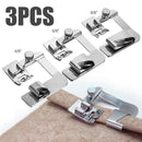 3Pcs Domestic Sewing Machine Foot Presser Rolled Hem Feet For Brother Singer Set