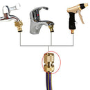 4pcs Brass Pressure Washer Garden Hose Quick Connect Set,9MM/20MM