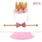 Tutu Skirt Dog Birthday Set Pet Decoration Crown Hat Party Supplies Headdress