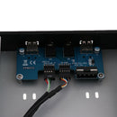 5.25'' Floppy Bay High Speed 9Pin 2Port USB2.0 Hub HD Audio 3.5mm Earphone Jack