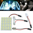 Car Interior White 48 SMD 5050 LED Light Lamp Panel T10 Festoon Dome 12V New