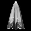 2 Layer Wedding Veil With Comb And Bride to Be Satin Sheer Party Decoration
