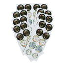 80 pcs/10 sheet Gift Sealing Stickers Thank you Design Party Gift Decor LabSEAU