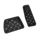 Gas And Brake Pedal Cover Auto Stainless Steel Foot Pedal Pad Kit For 2018-