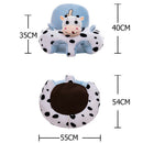 Cute Baby Sofa Cover Learning to Sit Seat Feeding Chair Case N/Cotton (A) A