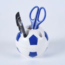 Soccer Shaped Pen Holder Football Makeup Brush Holders Desk Table Home Offi R4I1