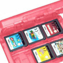 Pink 28 in 1 Game Memory Card Micro-SD Case Holder for Nintend NDS NDSi LL  Z3U9
