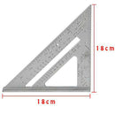 Rustproof Square Metal 90 Degrees Wear Resistant Durable Angle Triangle Ruler