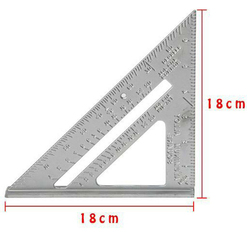Rustproof Square Metal 90 Degrees Wear Resistant Durable Angle Triangle Ruler