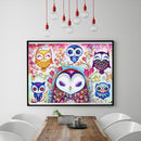 5D DIY Special Shaped Diamond Painting Owl Cross Stitch Mosaic Craft Kit