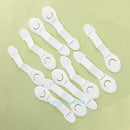 10pcs Infant Baby Drawer Door Cabinet Cupboard Toddlers Safety Lock Belt Strap
