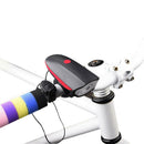 Bright USB Led Bicycle Front Light Horn 250 Lumens Bike Headlight Red