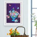 5D DIY Special Shaped Diamond Painting Flowers Pattern Embroidery Ornaments