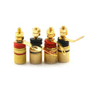 4pcs/lot 4mm Banana Plug Binding Post Loudspeaker Power Socket Terminals  Z
