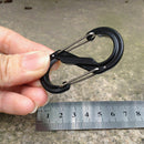 5x 8 Shape Buckle Double Gated Carabiner Key Ring Clip Hook Snap Outdoor Hi K8T3