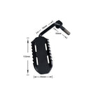 2 Pcs Black Steel Car Exterior Side Door Foot Pegs Rest Pedals Plate Car Ac