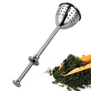 Press Type Stainless Steel Infuser Easy Clean Retractable Tea Strainer ReusablJR