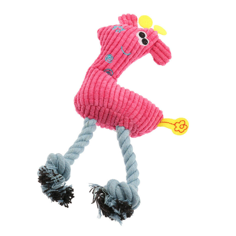 3 Pieces Dog Rope Toys Squeaky Plush Dog Toys,Dog Chew Interactive Toys for