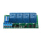 4CH 12V Modbus PC RTU UART RS485 Relay Board for PLC Lamp LED PTZ Camera Control